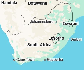 Alexander Bay, location on the map