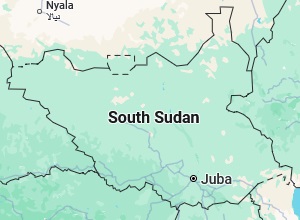 Juba, location on the map