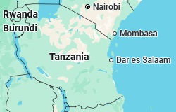 Bukoba, position on the map