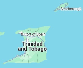 Port Of Spain, location on the map