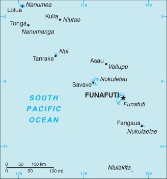 Funafuti, location on the map