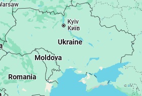 Chernihiv, location on the map