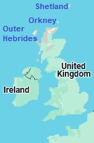 Lerwick, position on the map