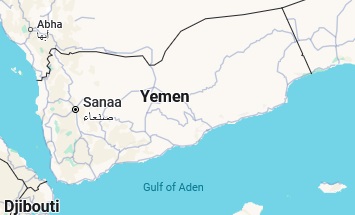 Aden, location on the map
