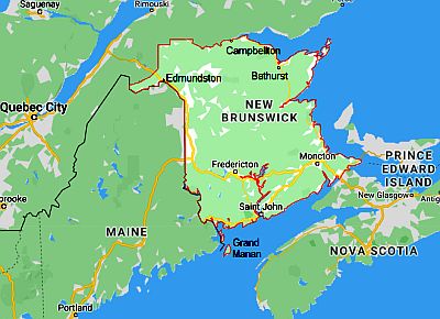 List Of Cities In New Brunswick Wikipedia