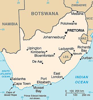 Map - South Africa