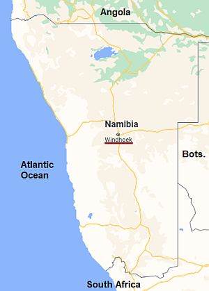 Windhoek, where it is located