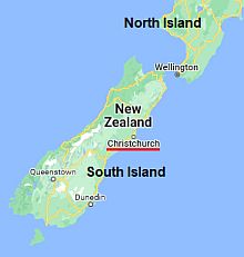 Christchurch, where is located