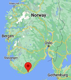 Kristiansand, where is located