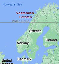 Lofoten and Vesteralen Islands, where they are located