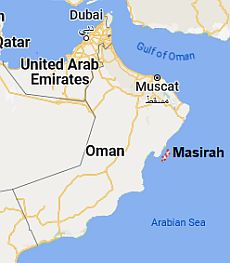 Masirah, where is located