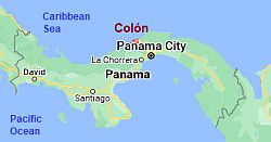 Colón, where is located