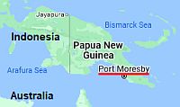 Port Moresby, where is located