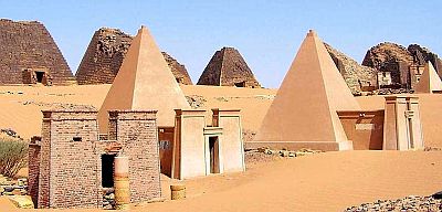 Ancient pyramids in Meroe