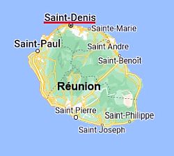 Saint-Denis, where is located