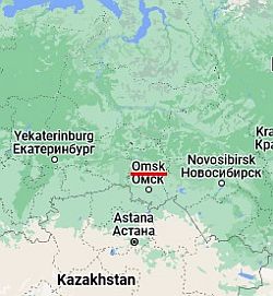 Omsk, where is located
