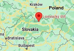 Lomnicky stit, where is located