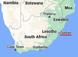 Durban, where is located