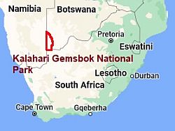 Kalahari Gemsbok, where is located