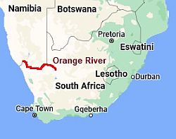 Lower course of the Orange River