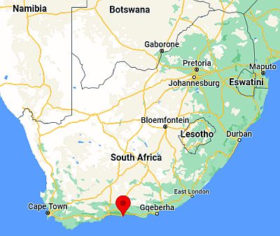 Plettenberg Bay, where it is located