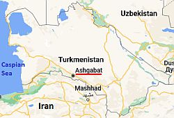 Ashgabat, where is located
