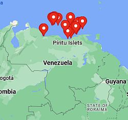 Islands of Venezuela, where they are located