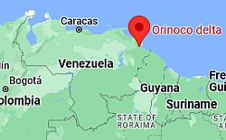 Orinoco delta, where is located
