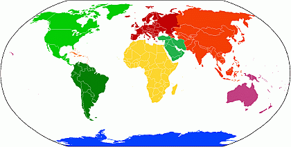 Clickable map of the world